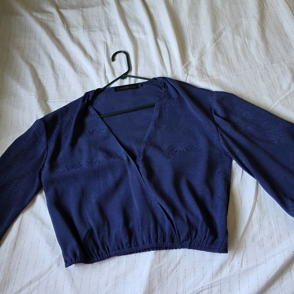 House of Harlow 1960 Navy Blouse